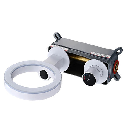 Fontana Saint-Lo LED Digital Display Single Handle Brass White Faucet