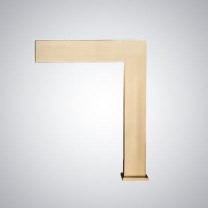 Fontana Sedan Ultra-Thin Waterfall Brushed Gold Touchless Sink Faucet