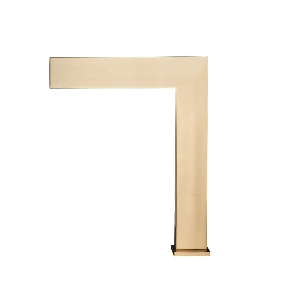 Fontana Sedan Ultra-Thin Waterfall Brushed Gold Touchless Sink Faucet