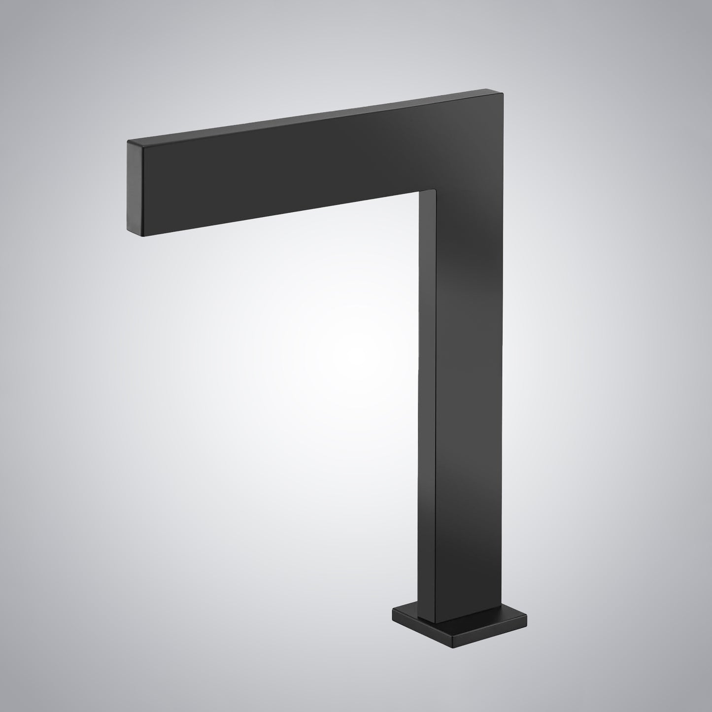 Fontana Sedan Ultra-Thin Waterfall Matte Black Touchless Sink Faucet