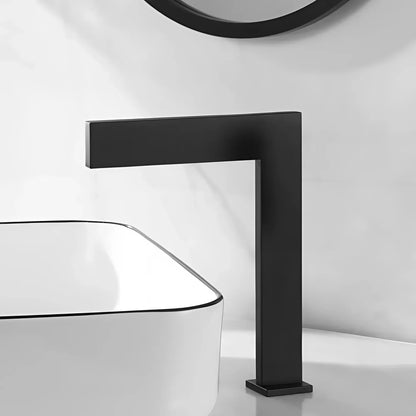 Fontana Sedan Ultra-Thin Waterfall Matte Black Touchless Sink Faucet