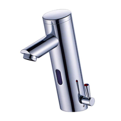Fontana Sète Motion Sensor Chrome Faucet and Automatic Touchless Commercial Soap Dispenser