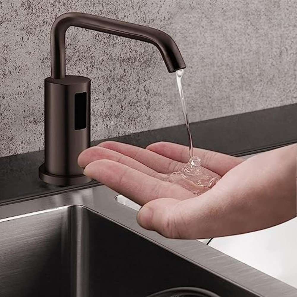 Fontana Sète Motion Sensor Oil Rubbed Bronze Faucet & Automatic Soap Dispenser