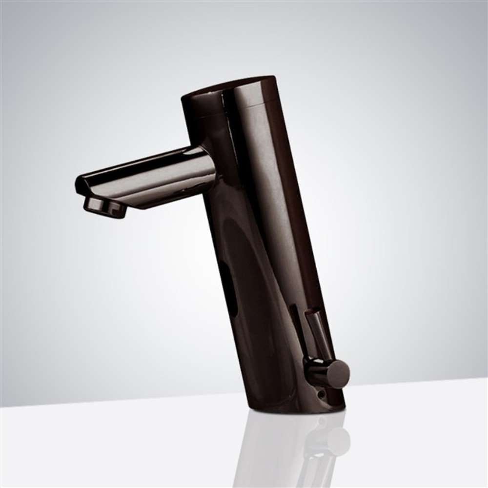 Fontana Sète Motion Sensor Oil Rubbed Bronze Faucet & Automatic Soap Dispenser