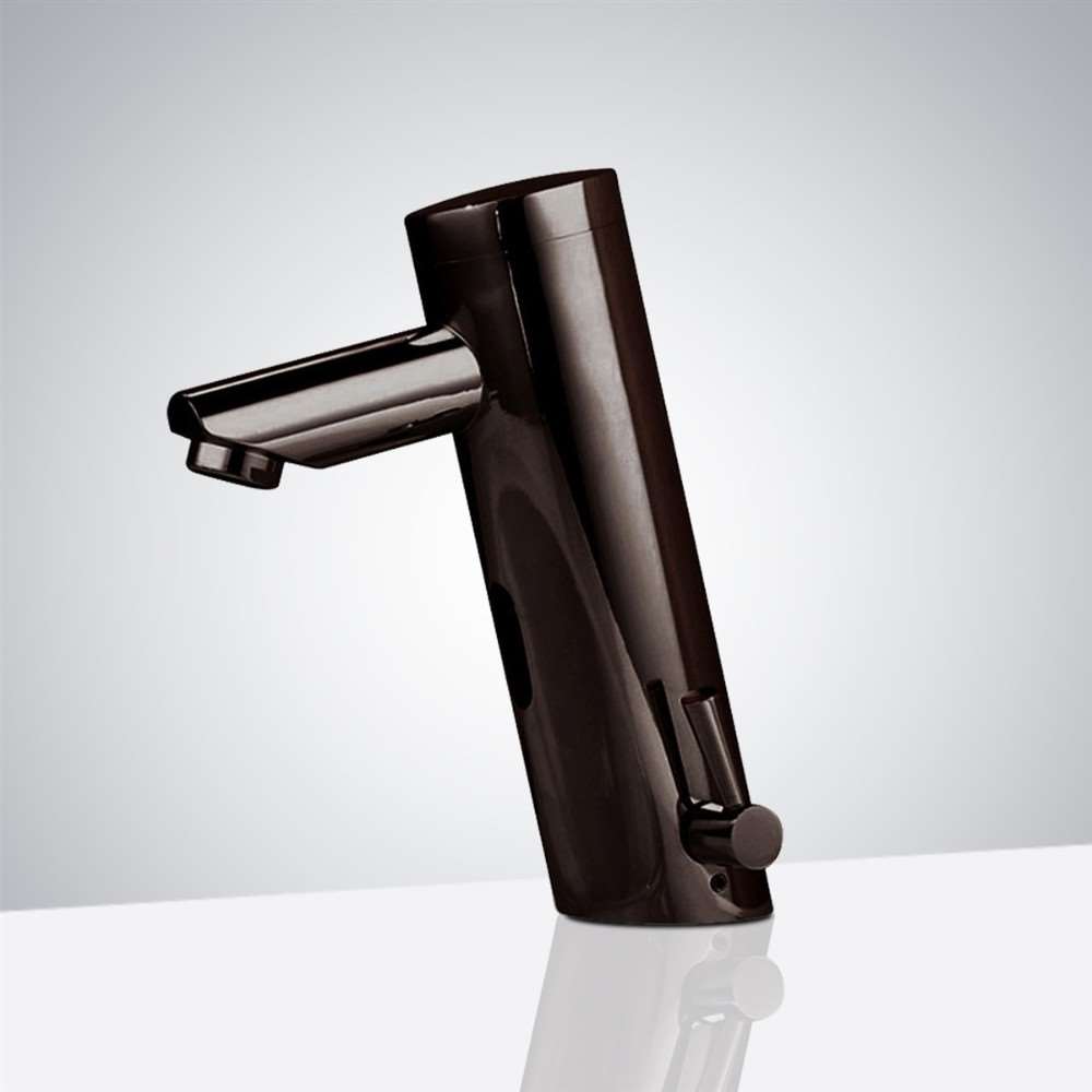 Fontana Sète Motion Sensor Oil Rubbed Bronze Faucet & Automatic Soap Dispenser