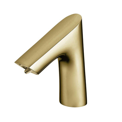 Fontana Sète Touchless Motion Sensor Light Brushed Gold Commecial Faucet and Sensor Deck Automatic Soap Dispenser