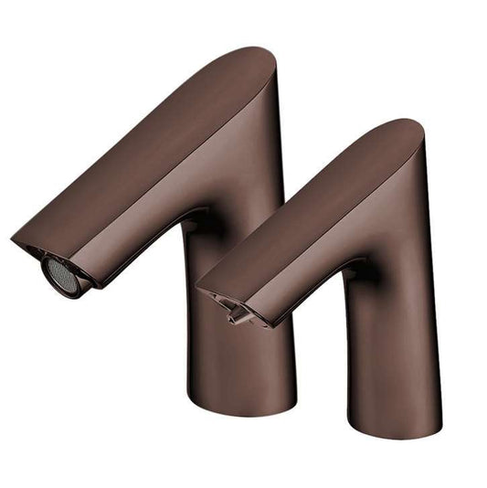 Fontana Sète Touchless Motion Sensor Light Oil Rubbed Bronze Commecial Faucet and Sensor Deck Automatic Soap Dispenser