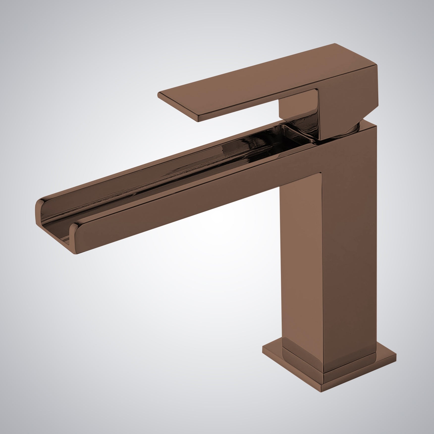 Fontana Seyne 1.2 GPM Thermostatic Waterfall Oil Rubbed Bronze Deck Mounted Basin Faucet