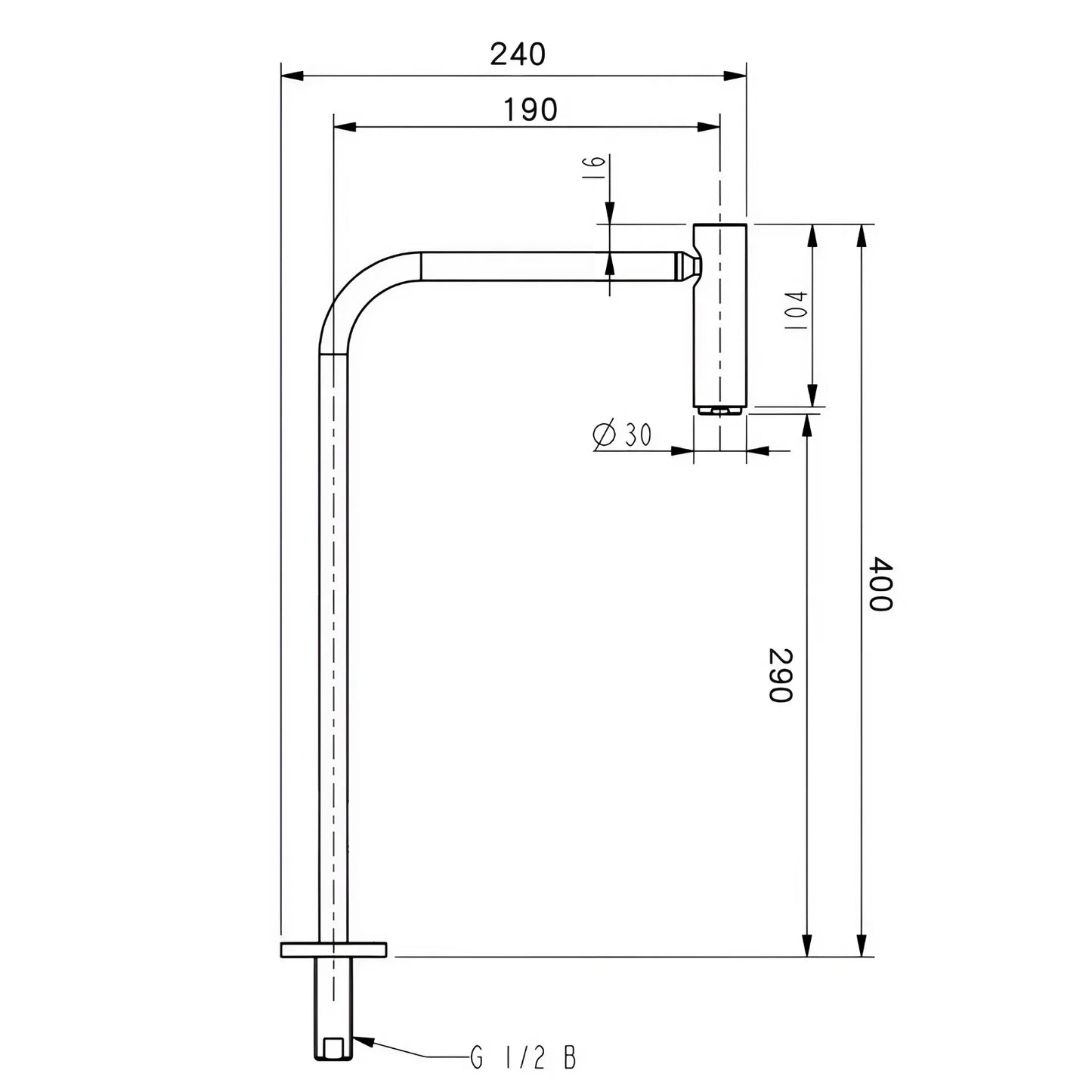 Fontana Siracusa Single Handle Deck Mounted Brushed Gold Faucet