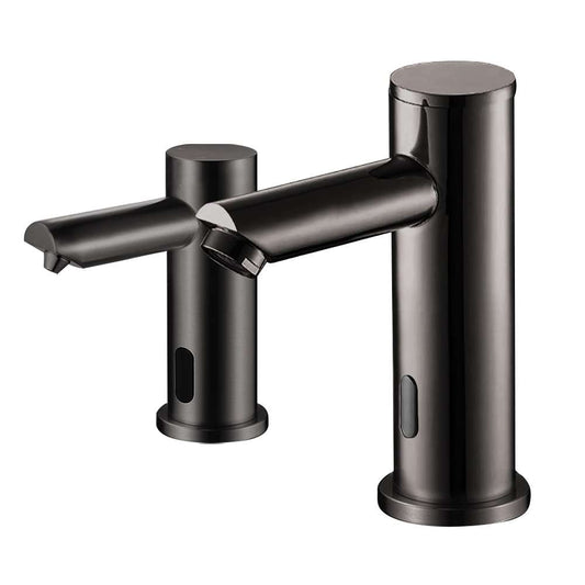 Fontana Solo Automatic Touchless Sensor Matte Black Faucet With Soap Dispenser
