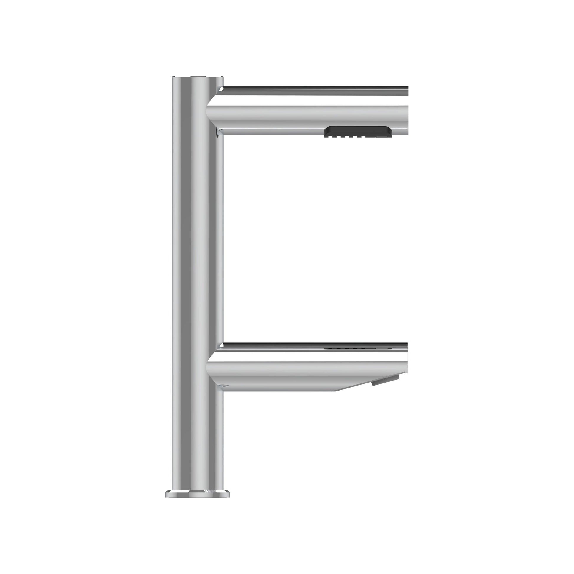 Fontana Stylish Deck Mounted Commercial Touchless Sensor Brushed Nickel Faucet and Hand Dryer