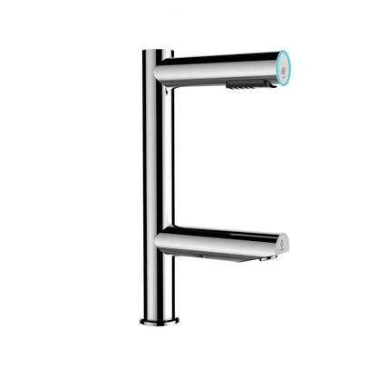 Fontana Stylish Deck Mounted Commercial Touchless Sensor Chrome Faucet and Hand Dryer