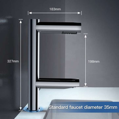 Fontana Stylish Deck Mounted Commercial Touchless Sensor Chrome Faucet and Hand Dryer