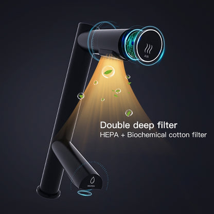 Fontana Stylish Deck Mounted Commercial Touchless Sensor Matte Black Faucet and Hand Dryer