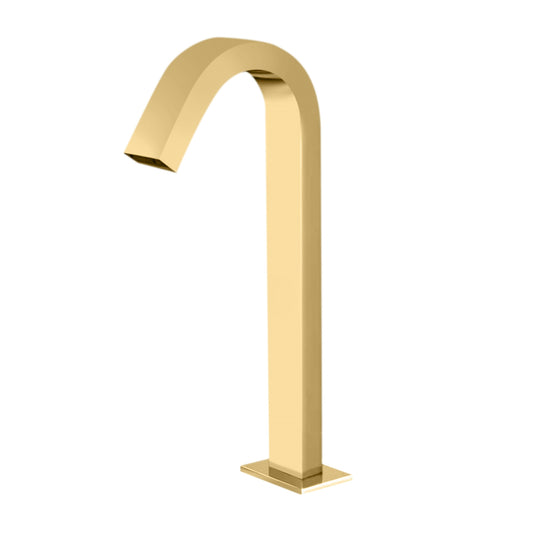 Fontana Tafalla Single Hole Automatic Sensor Deck Mounted Brushed Gold Faucet