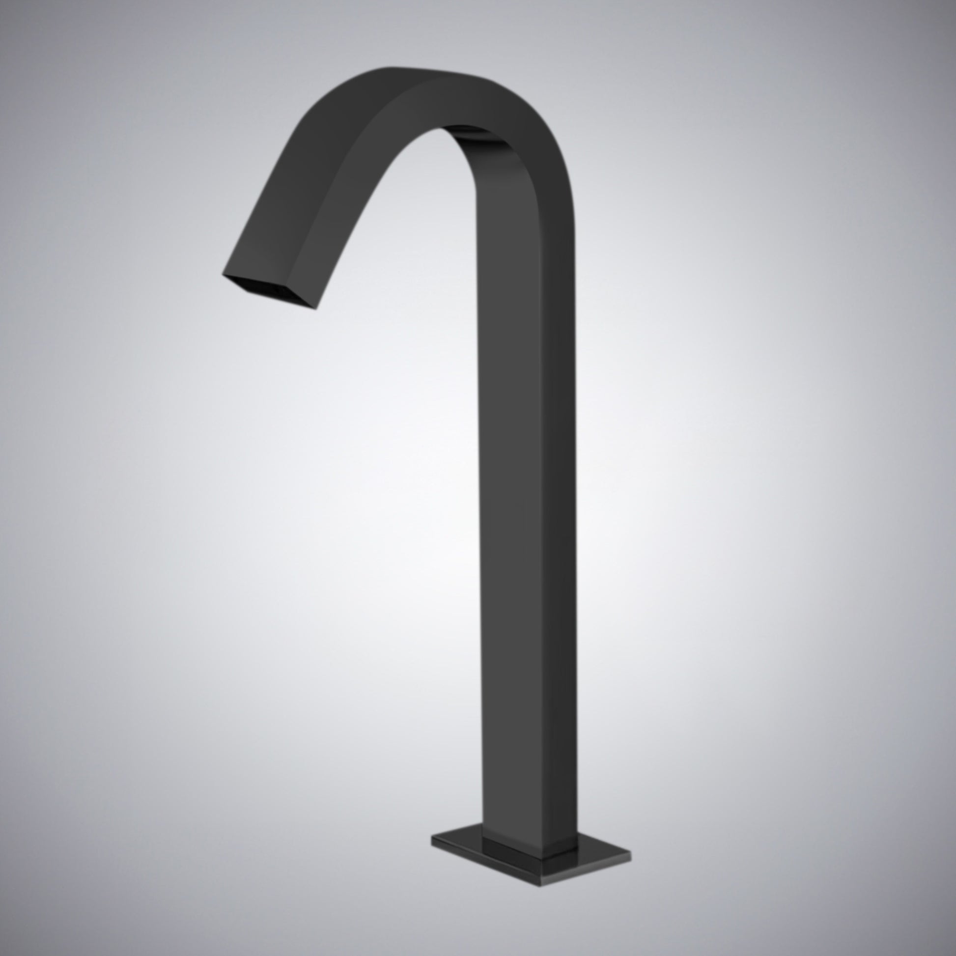 Fontana Tafalla Single Hole Automatic Smart Sensor Deck Mounted Matte Black Waterfall Faucet