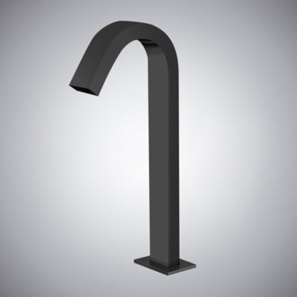 Fontana Tafalla Single Hole Automatic Smart Sensor Deck Mounted Matte Black Waterfall Faucet