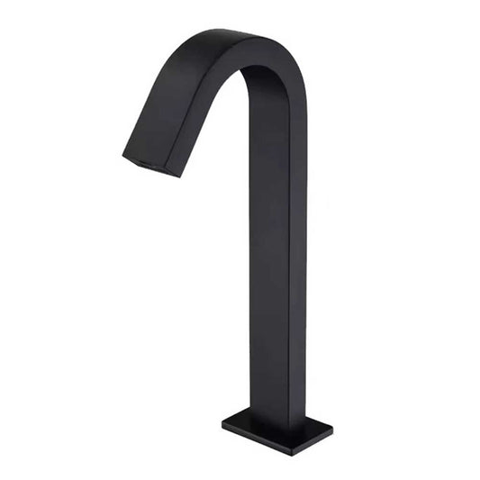 Fontana Tafalla Single Hole Automatic Smart Sensor Deck Mounted Matte Black Waterfall Faucet