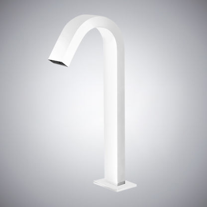 Fontana Tafalla Single Hole Automatic Smart Sensor Deck Mounted Matte White Waterfall Faucet