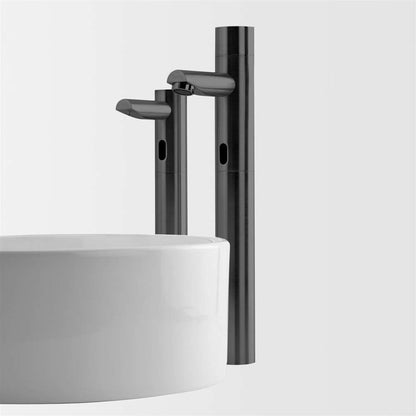 Fontana Tall Commercial Automatic Touch-Free Sensor Oil Rubbed Bronze Faucet and Soap Dispenser