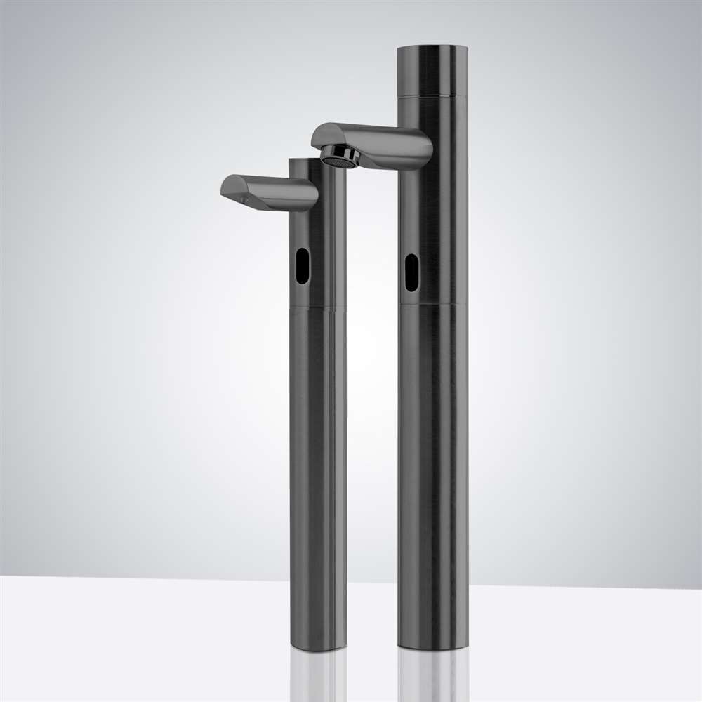 Fontana Tall Commercial Automatic Touch-Free Sensor Oil Rubbed Bronze Faucet and Soap Dispenser