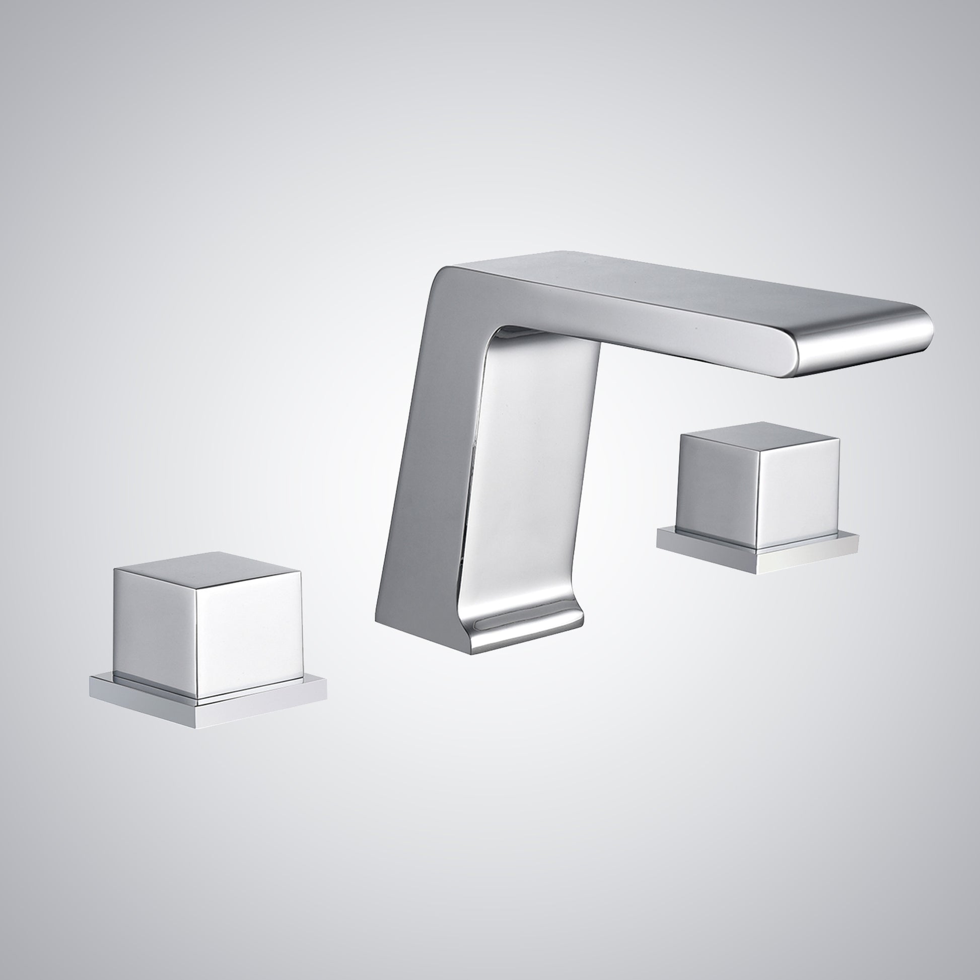 Fontana Trujillo 1.2 GPM Dual Handle Deck Mounted Chrome Waterfall Faucet