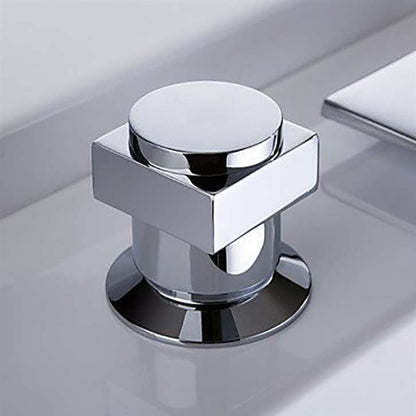Fontana Venice Double Handle Chrome Waterfall Bathtub Faucet Set
