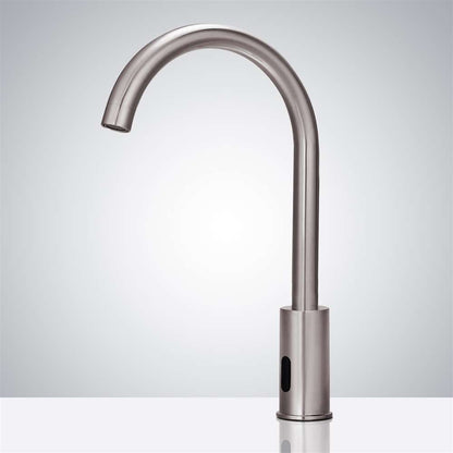 Fontana Venice Motion Sensor High Quality Commercial Brushed Nickel Faucet and Automatic Touchless Commercial Soap Dispenser