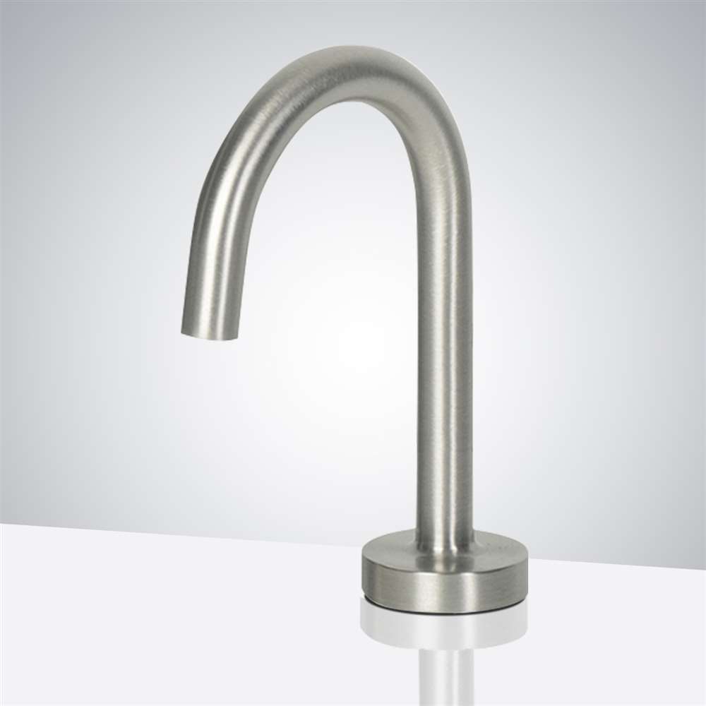 Fontana Venice Motion Sensor High Quality Commercial Brushed Nickel Faucet and Automatic Touchless Commercial Soap Dispenser