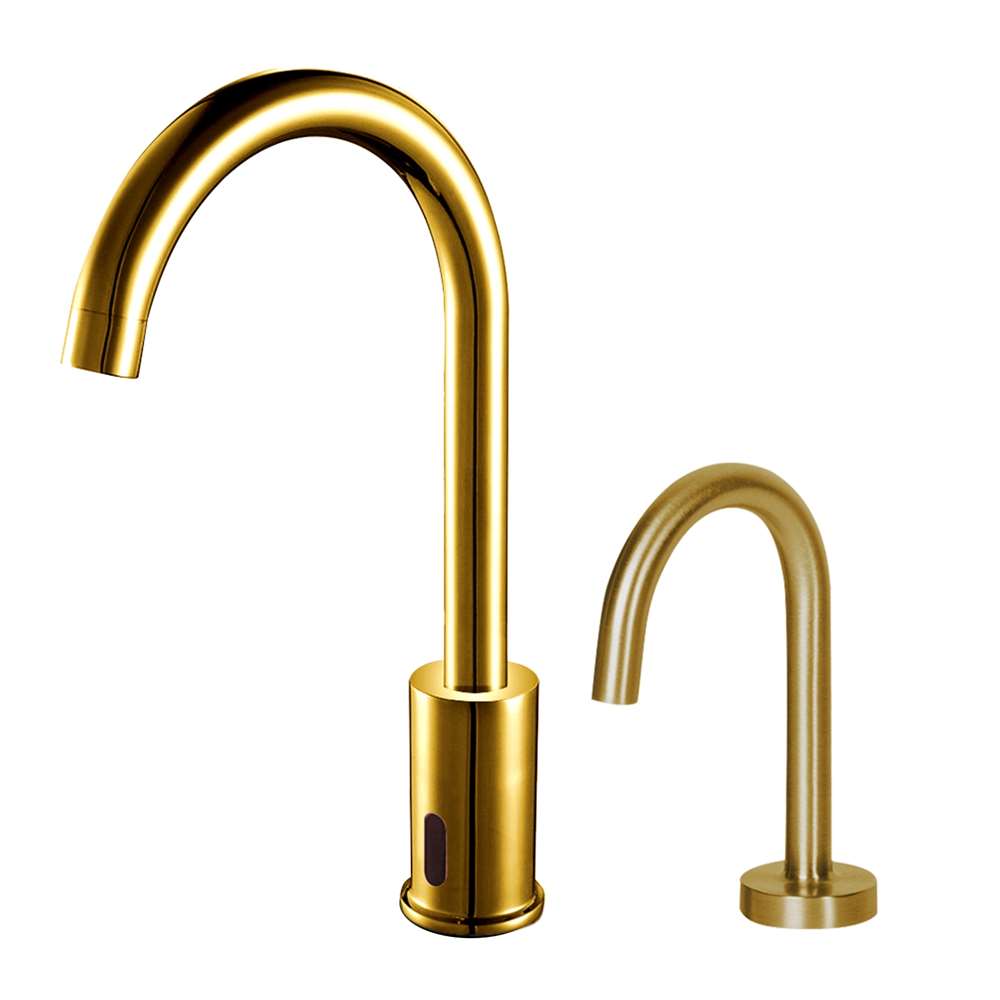 Fontana Venice Motion Sensor High Quality Commercial Gold Faucet and Automatic Touchless Commercial Soap Dispenser