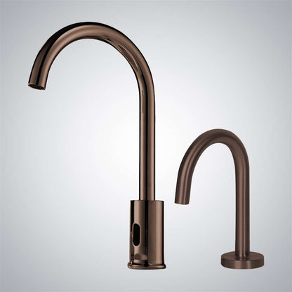 Fontana Venice Motion Sensor High Quality Commercial Oil Rubbed Bronze Faucet and Automatic Touchless Commercial Soap Dispenser