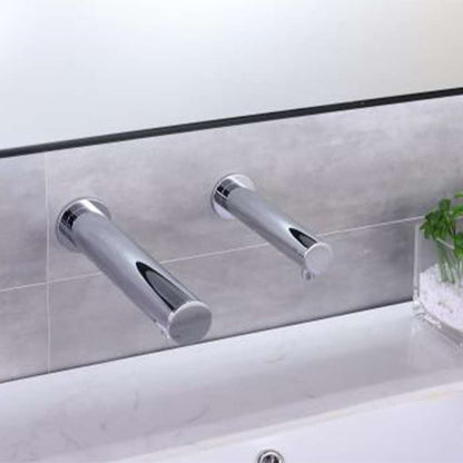 Fontana Venice Wall Mount Touchless Commercial Automatic Sensor Chrome Faucet and Soap Dispenser