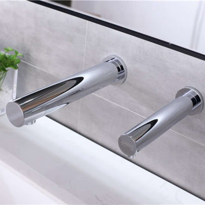 Fontana Venice Wall Mount Touchless Commercial Automatic Sensor Chrome Faucet and Soap Dispenser