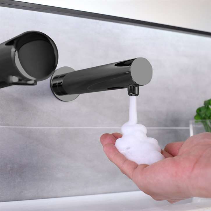 Fontana Venice Wall Mount Touchless Commercial Automatic Sensor Dark Oil Rubbed Bronze Faucet and Soap Dispenser