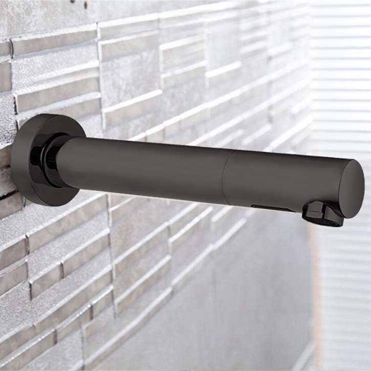 Fontana Venice Wall Mount Touchless Commercial Automatic Sensor Dark Oil Rubbed Bronze Faucet and Soap Dispenser