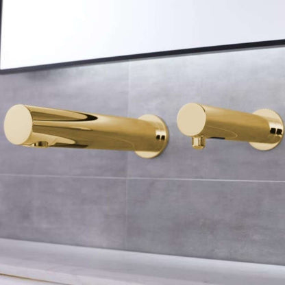 Fontana Venice Wall Mount Touchless Commercial Automatic Sensor Gold Faucet and Soap Dispenser