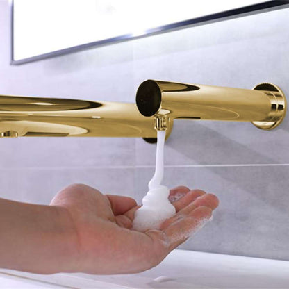 Fontana Venice Wall Mount Touchless Commercial Automatic Sensor Gold Faucet and Soap Dispenser