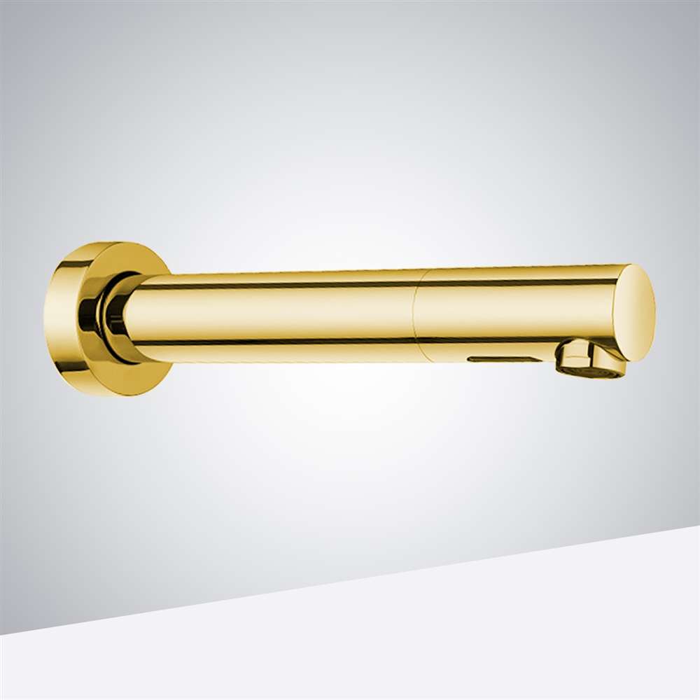 Fontana Venice Wall Mount Touchless Commercial Automatic Sensor Gold Faucet and Soap Dispenser