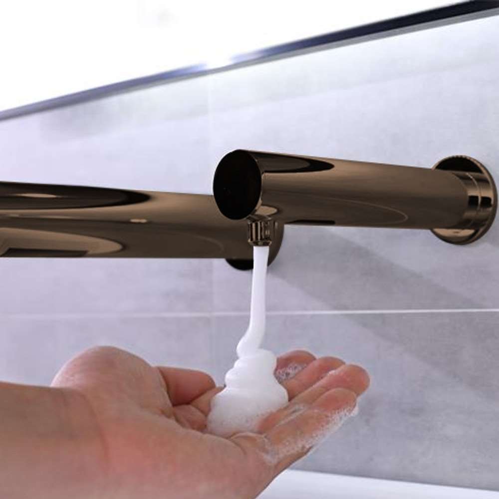 Fontana Venice Wall Mount Touchless Commercial Automatic Sensor Light Oil Rubbed Bronze Faucet and Soap Dispenser