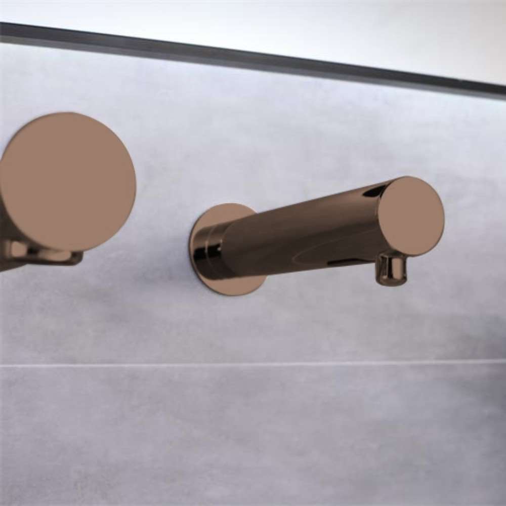 Fontana Venice Wall Mount Touchless Commercial Automatic Sensor Light Oil Rubbed Bronze Faucet and Soap Dispenser