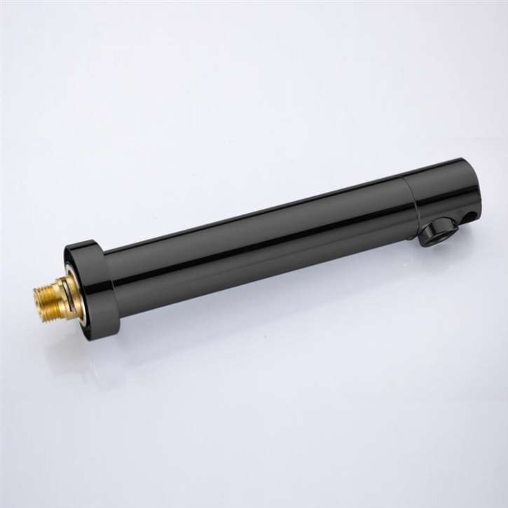 Fontana Venice Wall Mount Touchless Commercial Automatic Sensor Matte Black Faucet and Soap Dispenser