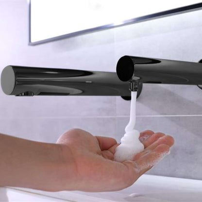Fontana Venice Wall Mount Touchless Commercial Automatic Sensor Matte Black Faucet and Soap Dispenser