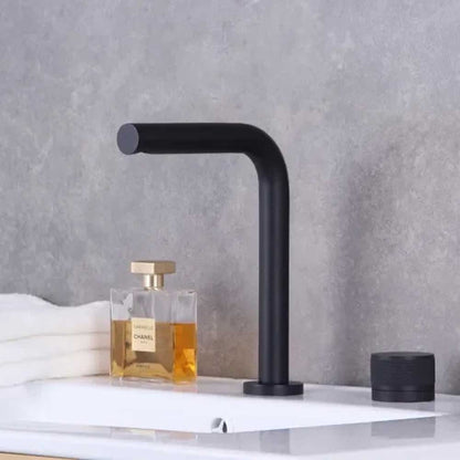 Fontana Vezelay Rotary Controlled Single Handle Deck Mounted Matte Black Faucet