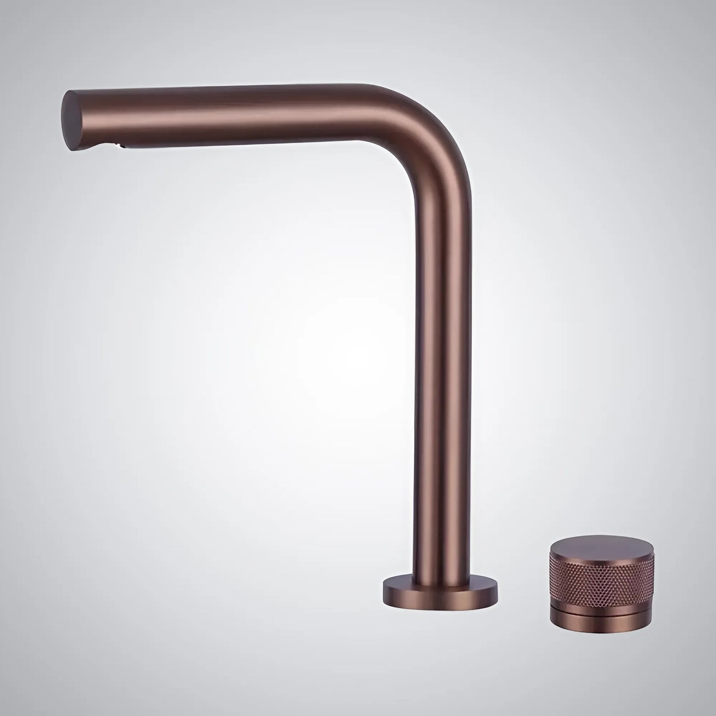 Fontana Vezelay Rotary Controlled Single Handle Deck Mounted Rose Red Faucet