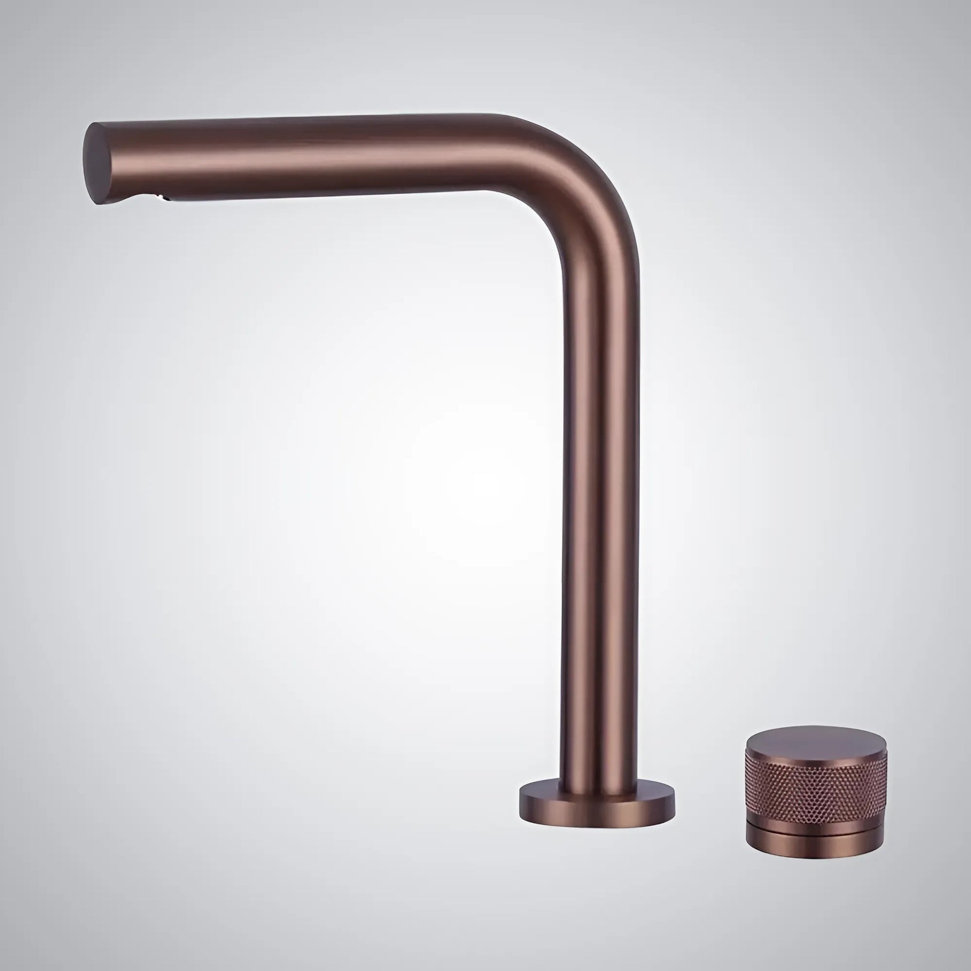 Fontana Vezelay Rotary Controlled Single Handle Deck Mounted Rose Red Faucet