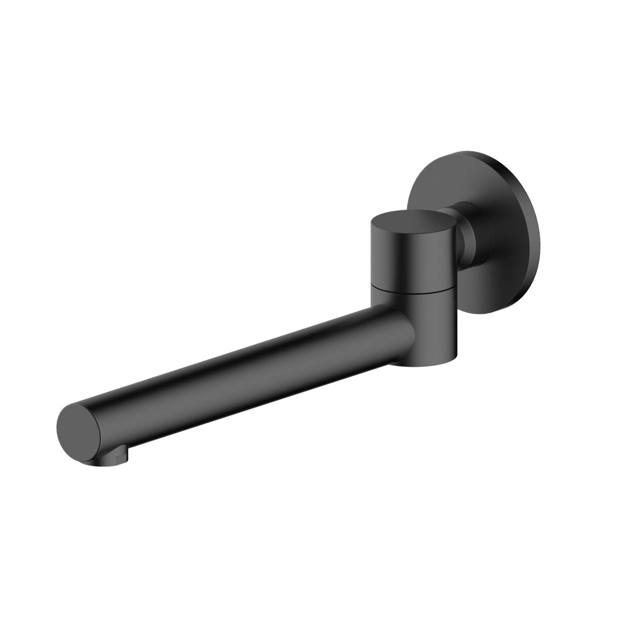 Fontana Vilaflor Dual Handle Matte Black Wall Mounted Bathtub Faucet