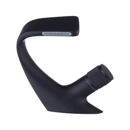 Fontana Vivo Hot And Cold Single Knurling Handle Deck Mounted Matte Black Washbasin Faucet