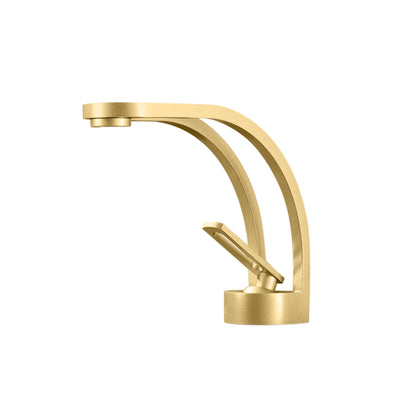 Fontana Zollino Voguish 1.5 GPM Single Handle Deck Mounted Brushed Gold Sink Faucet