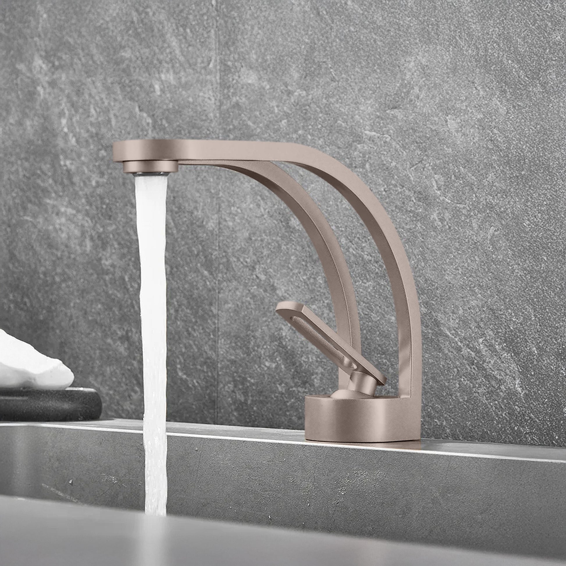 Fontana Zollino Voguish 1.5 GPM Single Handle Deck Mounted Brushed Nickel Sink Faucet