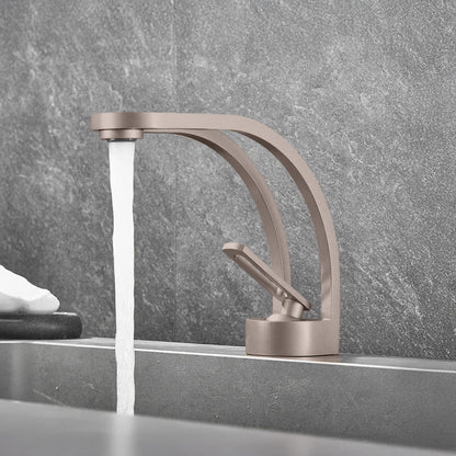 Fontana Zollino Voguish 1.5 GPM Single Handle Deck Mounted Brushed Nickel Sink Faucet